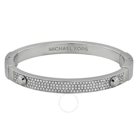 michael kors bangle bracelet silver|Michael Kors adjustable bracelet.